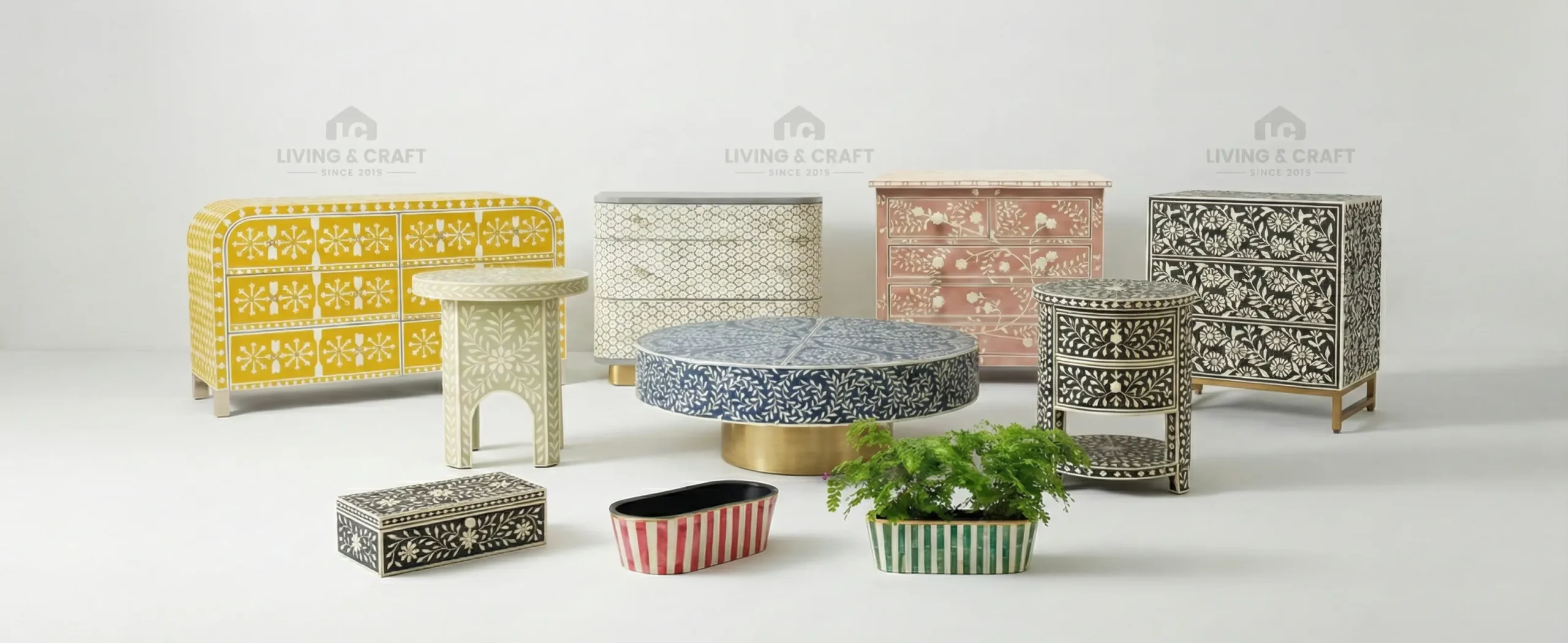 living and craft contact us banner