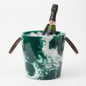 green resin ice bucket